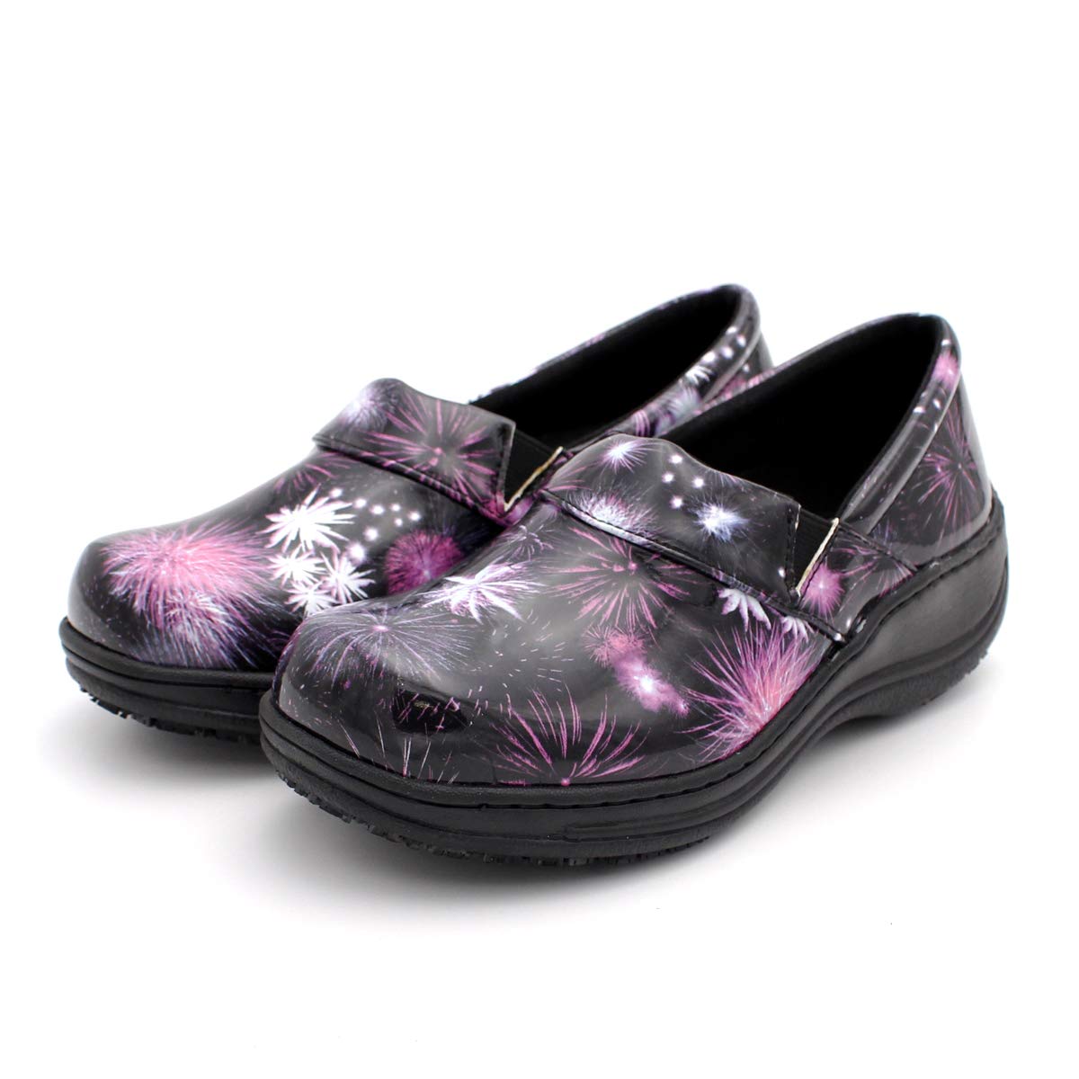 Laforst Women's Rachel Slip-Resistant Nursing Shoes - Non-Slip Waitress & Waiter Work Clogs with Manmade Upper | Comfortable for Healthcare, Food Service & Hospitality Professionals