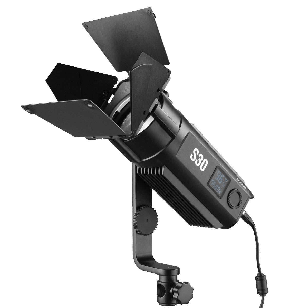Godox S30 3-Head LED Video Light Kit with Stands & Accessories - Perfect for YouTube, Photography, and Studio Lighting