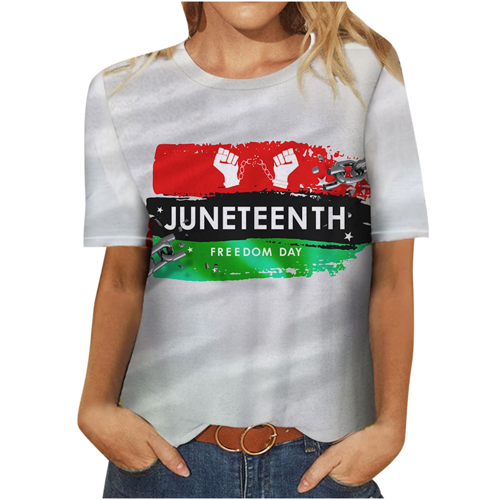 Vintage Oversized Graphic T-Shirt for Women - Summer Casual Short Sleeve Funny Print Loose Fit Round Neck Blouse | Perfect for Beach Outings, Weekend Wear & Casual Street Style