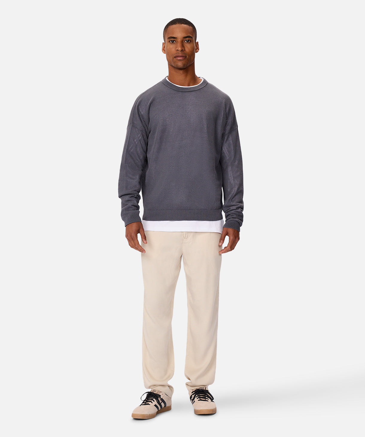 Nanterre Crew Neck Knit Sweater for Men & Women | Soft & Comfortable Cotton Blend | Casual & Cozy Winter Wear | Perfect for Office, Travel & Everyday Outfits