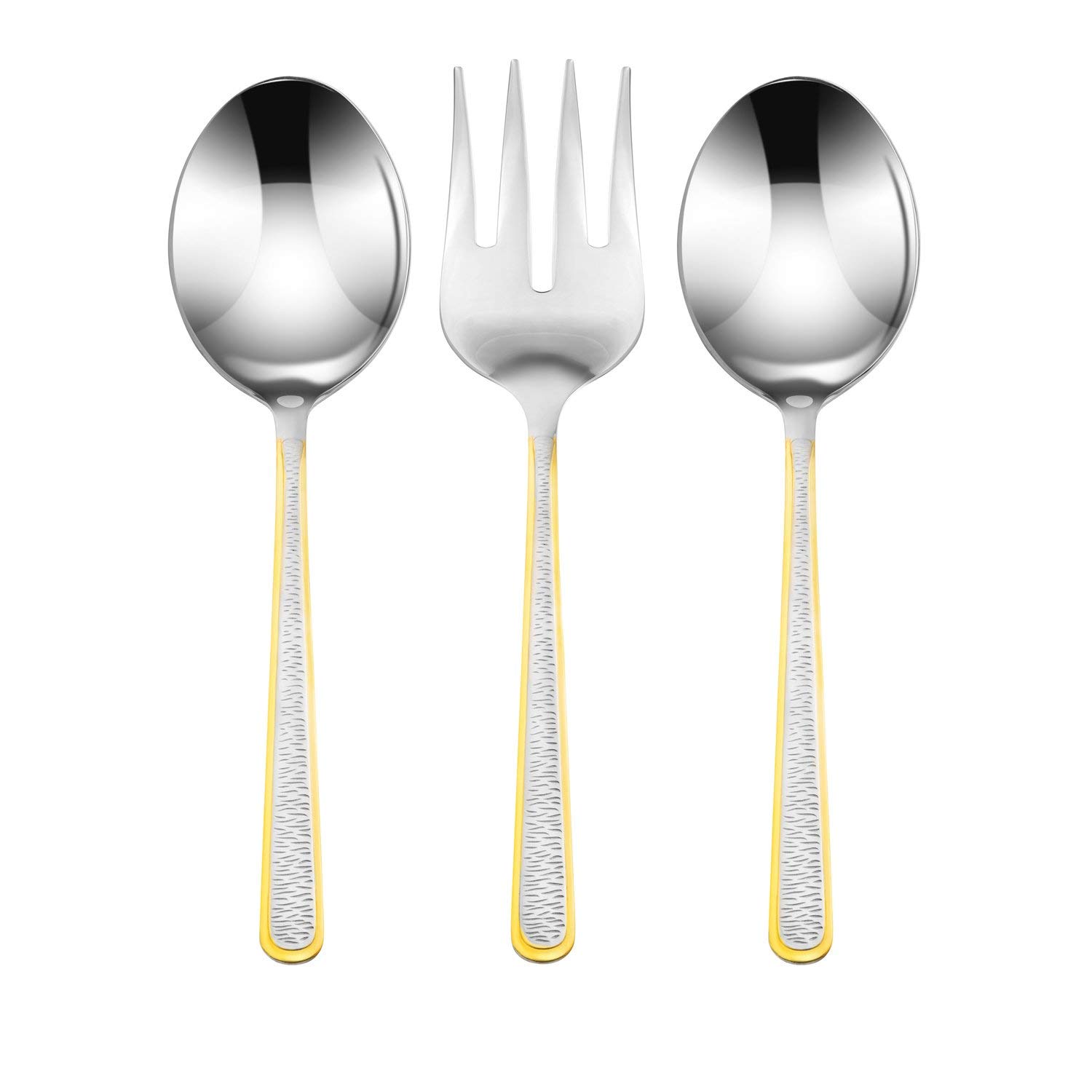 75-Piece Luxury Flatware Set for 12 with Storage Case - 24K Gold Plated Premium Dining Cutlery - 18/10 Surgical Stainless Steel Silverware - Elegant Hostess Serving Set for Dinner Parties, Weddings & Formal Events