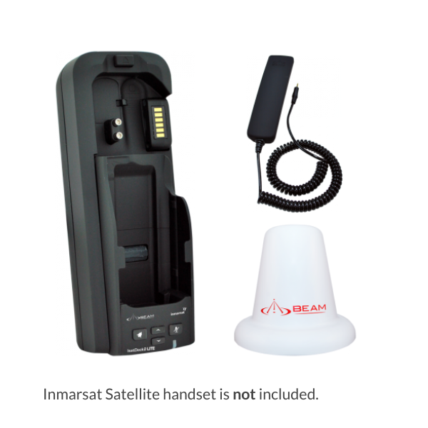 Beam IsatDock 2 Lite Bundle with Passive Antenna for Inmarsat IsatPhone 2 | Satellite Phone Charging Dock | Perfect for Remote Work, Marine & Outdoor Adventures