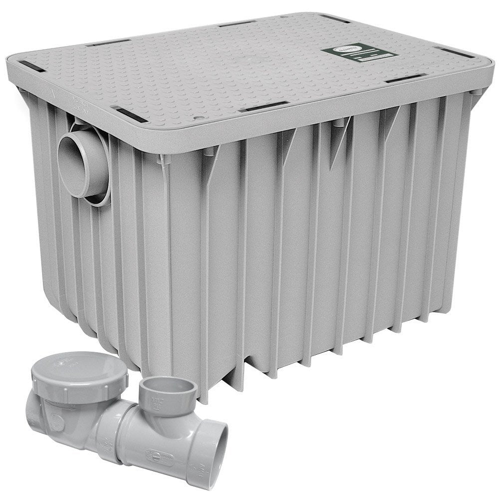 Endura Grease Interceptor 20GPM - Commercial Kitchen Grease Trap for Restaurants, Food Trucks & Cafeterias - High Efficiency Wastewater Filtration System