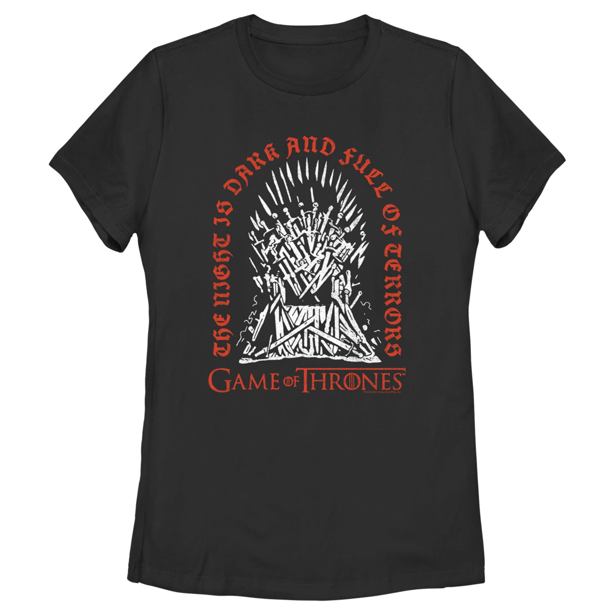 Women's Game of Thrones Iron Throne T-Shirt | Official Licensed GOT Merchandise | Perfect for Cosplay, Halloween & Fantasy Fans