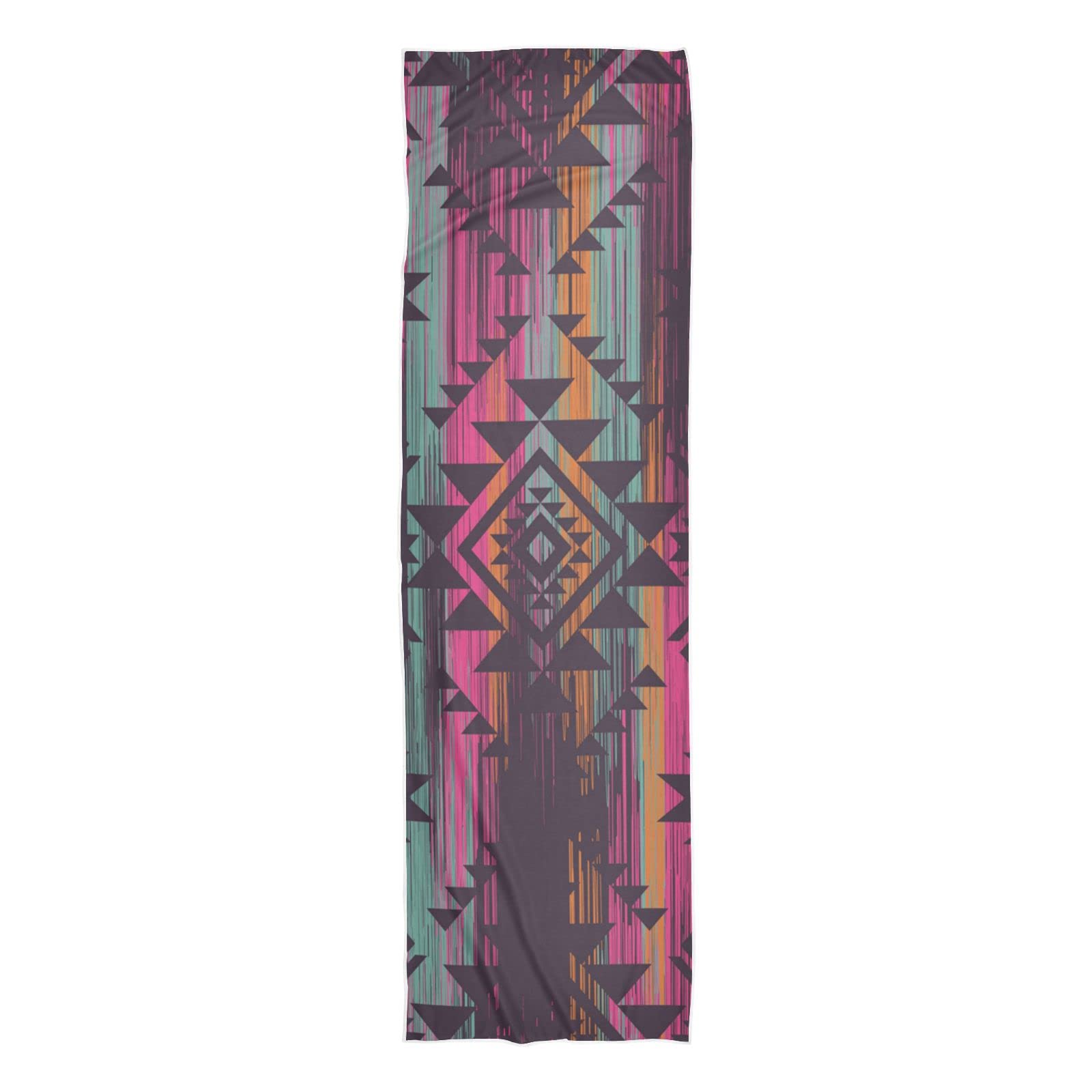 Cooling Sports Towels for Workouts - Quick Dry, Sweat Absorbent, Lightweight & Breathable Gym Towels in Vintage Aztec Stripes - Perfect for Running, Yoga, and Outdoor Activities