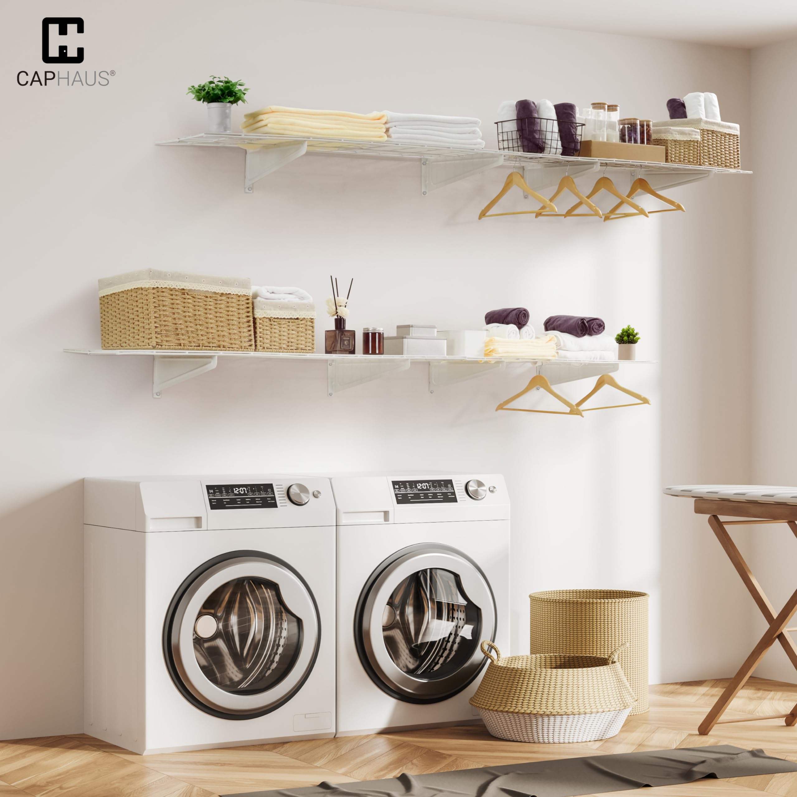 CAPHAUS Heavy Duty Garage Wall Shelving - 96