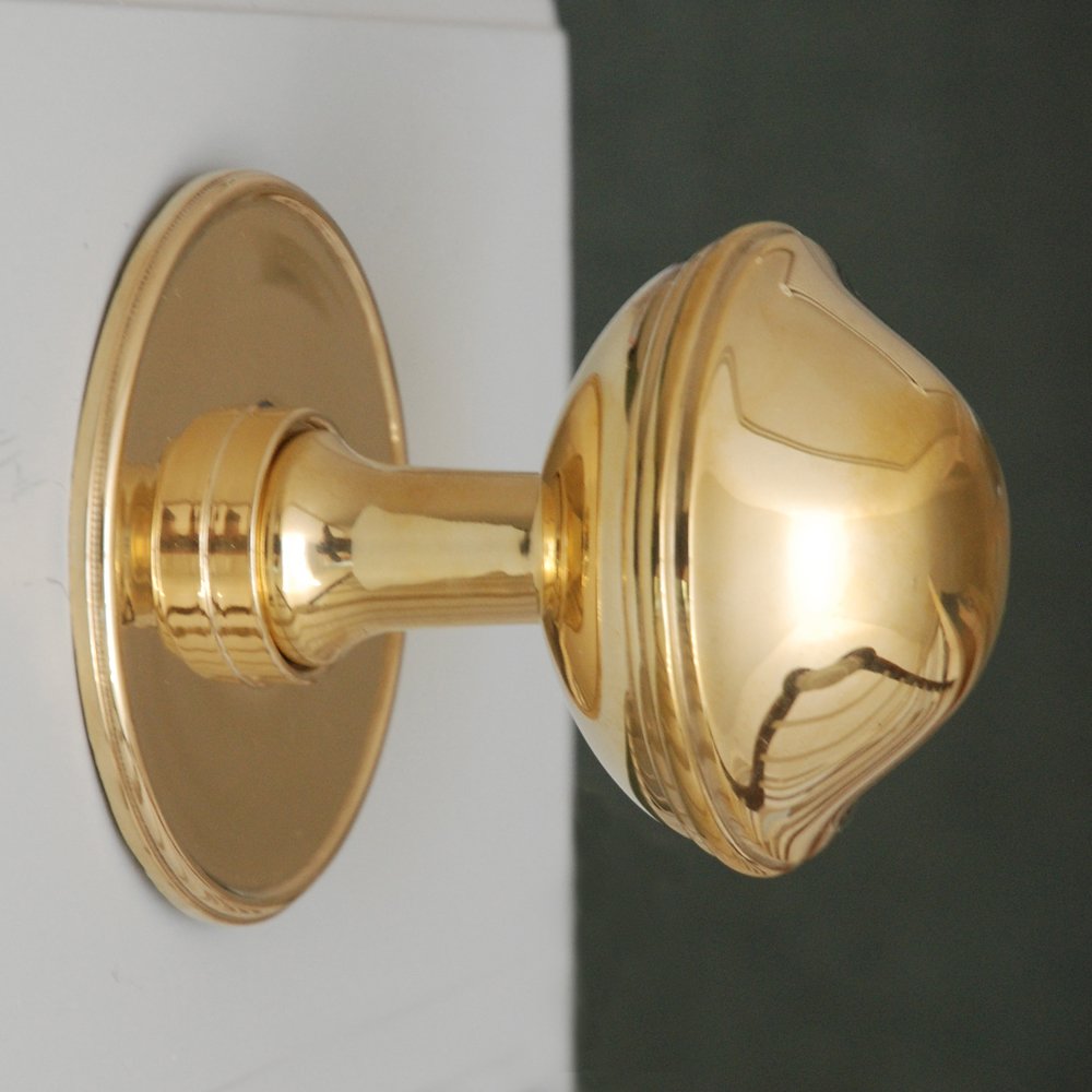 Polished Brass Large Round Door Pull - Elegant Cabinet & Drawer Handle for Modern Home & Office Decor - Perfect for Kitchen, Bathroom, and Furniture Upgrade