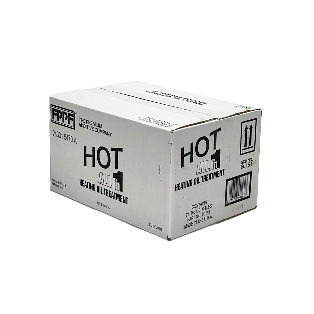Best 4-in-1 Heating Oil Treatment Additive - Case of 24 Bottles (16oz Each) for Fuel Efficiency & Engine Protection | Home Heating & Industrial Use