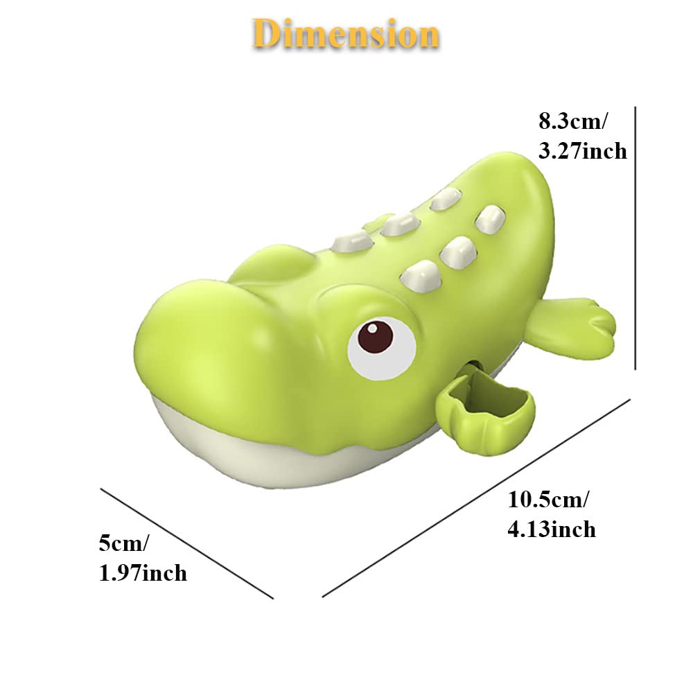 Wind-Up Swimming Crocodile Bath Toy - Fun Floating Alligator Bathtub & Pool Water Toy for Kids (Blue) | Perfect for Bathtime Play, Pool Parties & Sensory Water Activities