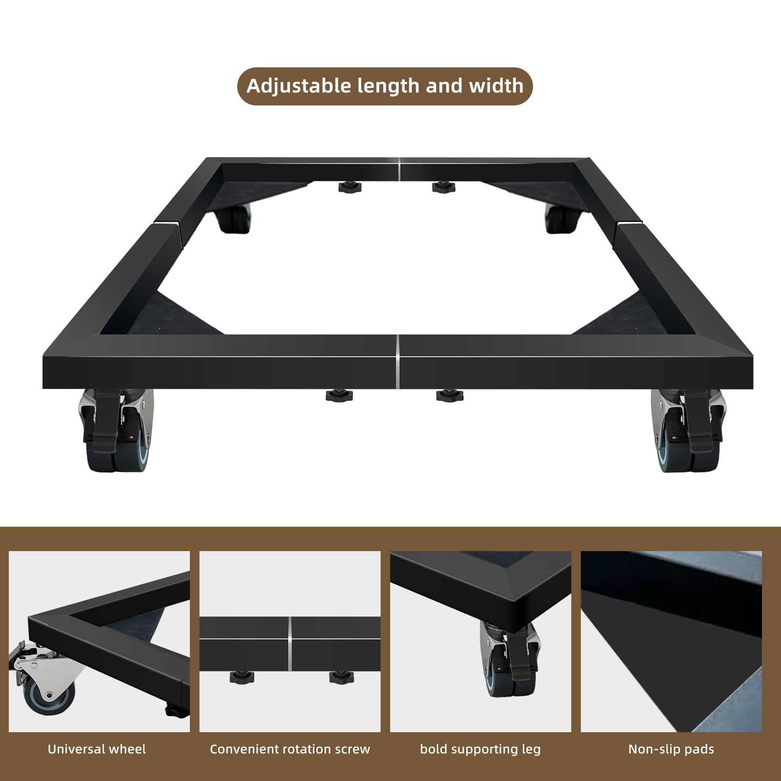 Heavy Duty All Steel Universal Smoker Stand for Electric, Vertical & Digital Smokers - Portable Base for Outdoor BBQ, Grilling & Backyard Cooking
