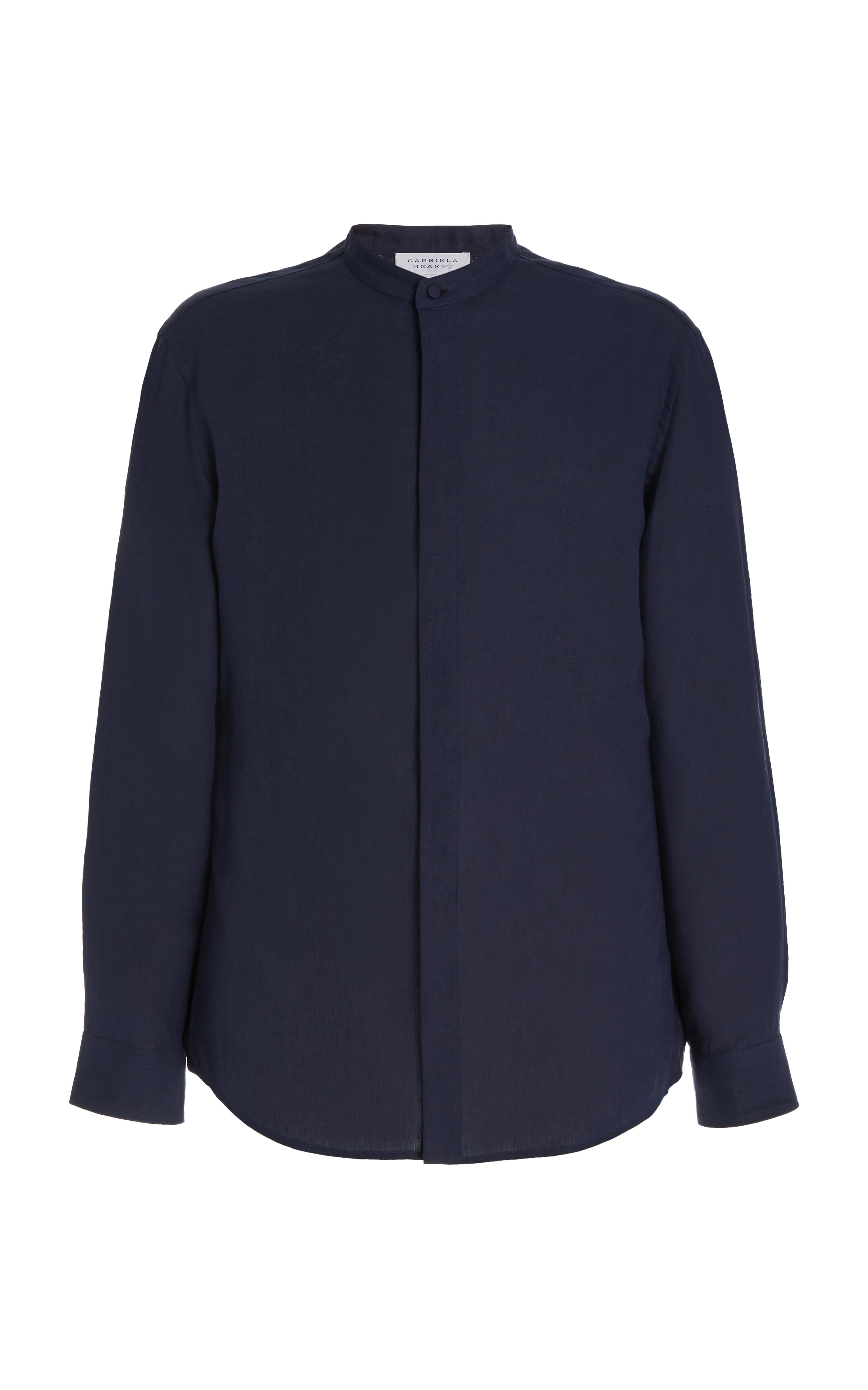 Ollie Shirt - Dark Navy Linen Button-Up Shirt for Men | Casual & Business Wear | Perfect for Office, Date Night & Summer Outings