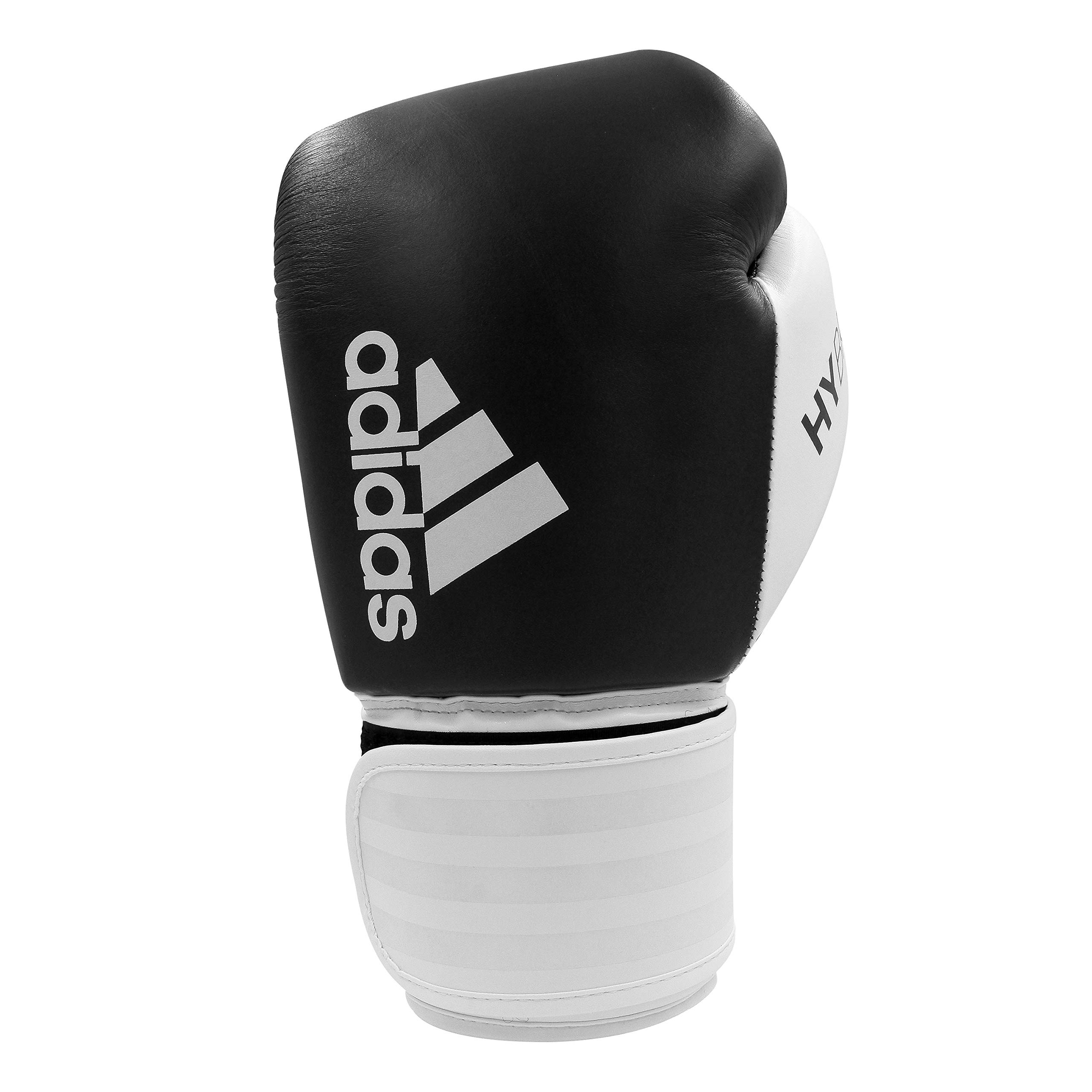 Adidas Hybrid 200 Leather Boxing & Kickboxing Gloves for Men & Women - Premium Training Gloves for MMA, Sparring, Bag Work & Fitness