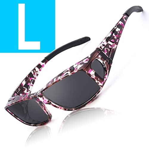 A04 Purple Ink Frame Polarized Gray Lens Wrap Around Sunglasses