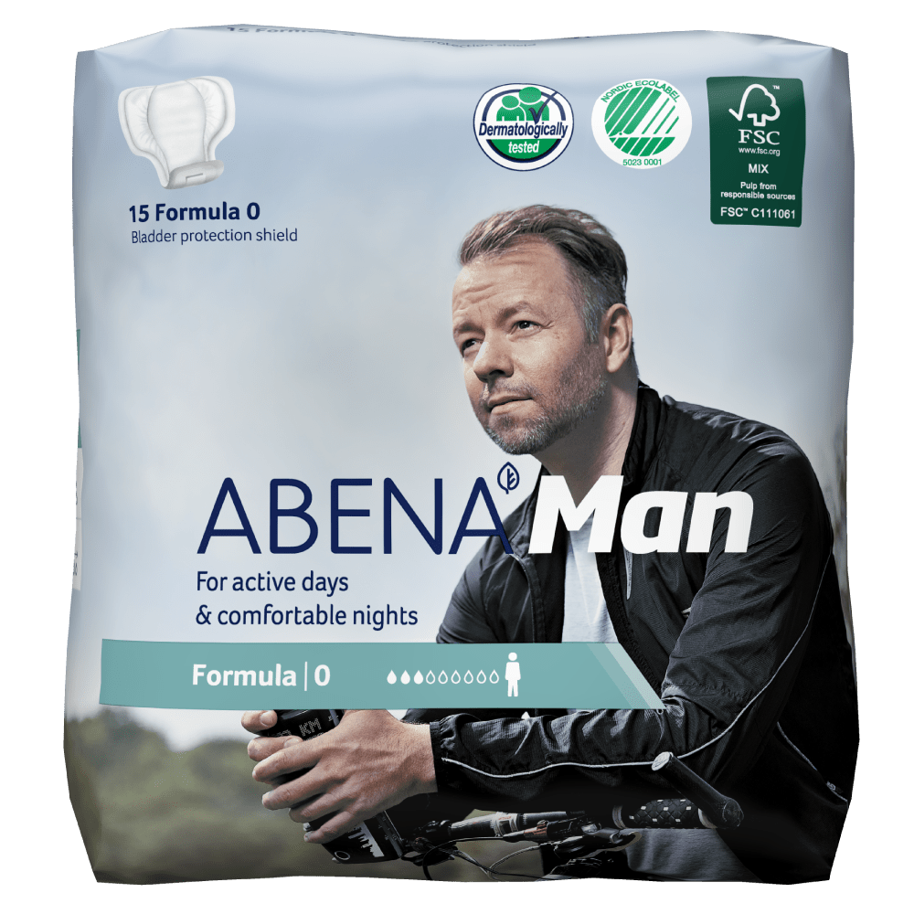 Abena Premium Incontinence Pads for Men - Super Absorbent & Odor Control - Ideal for Active Lifestyles & Nighttime Protection