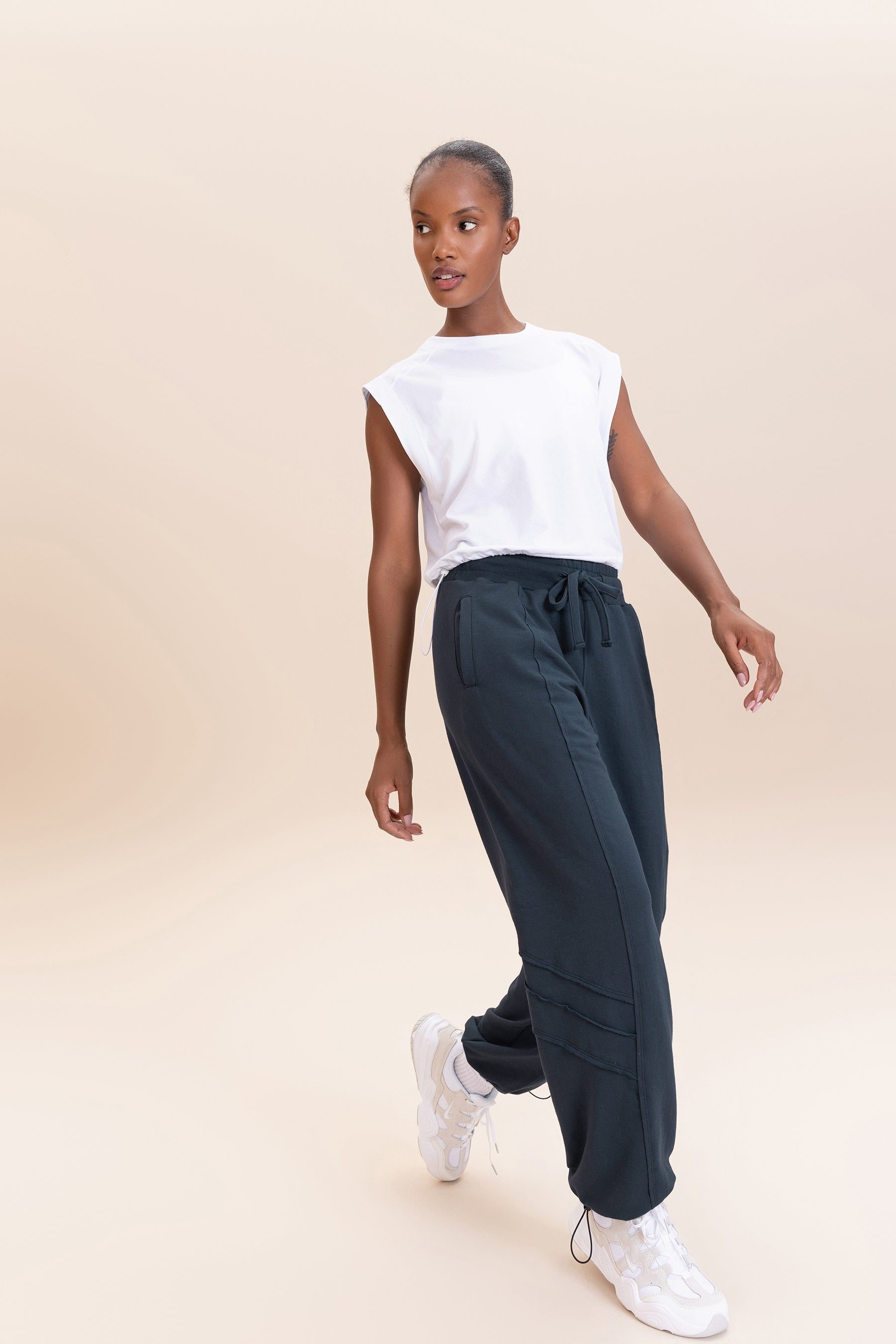 Stylish Jog Cut Pants 456854 - Comfortable & Trendy Women's Casual Sweatpants for Lounge, Workout & Everyday Wear