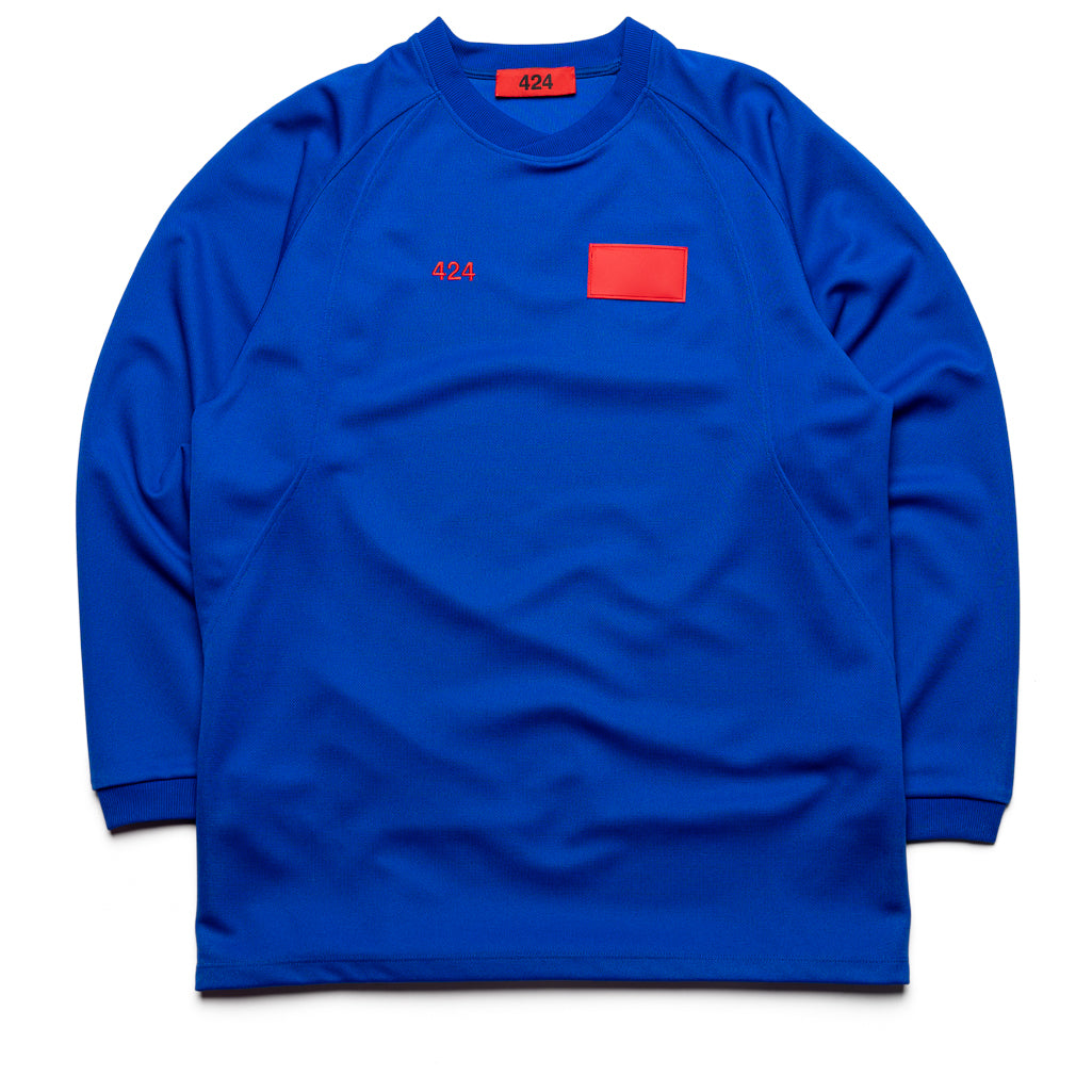 424 Logo Long Sleeve T-Shirt for Men & Women - Royal Blue - Comfortable Cotton Casual Wear for Everyday, Work & Outdoor Activities