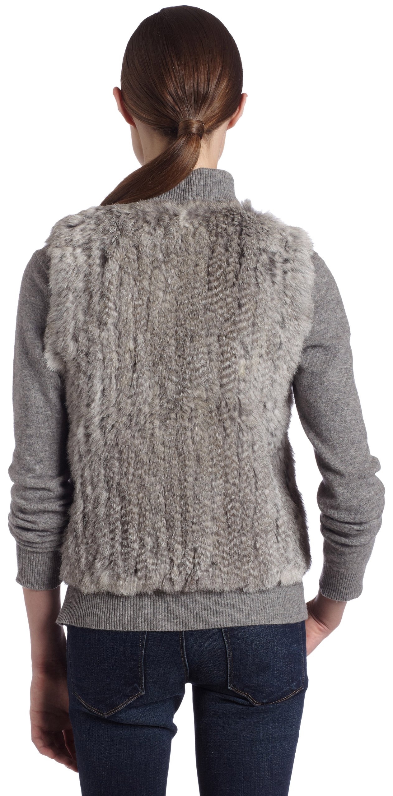 525 America Women's Cable Knit Vest Sweater - Cozy Winter Layering Piece for Work & Casual Outfits