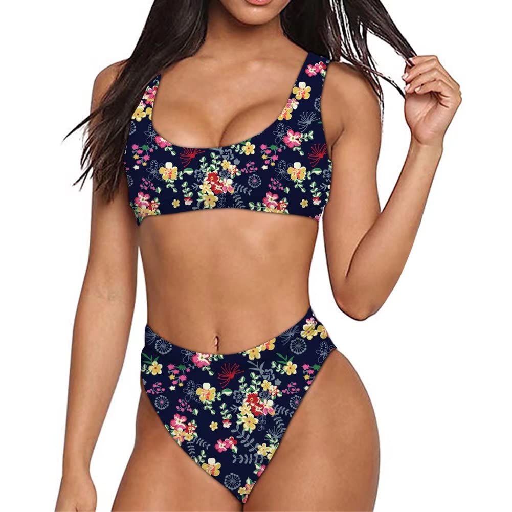 AFPANQZ Women's Printed Tankini Set with Shorts - Stylish Two Piece Swimsuit for Beach, Pool & Summer Vacation | Comfortable Bathing Suit for Swimming, Sunbathing & Water Sports