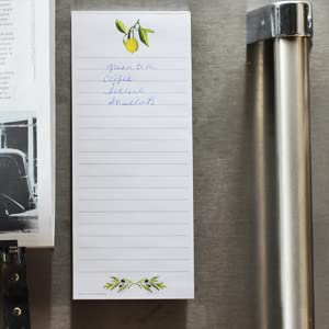Nancy Nikko Japanese Themed Shopping List Refrigerator Notepads - Set of 2 Magnetic Pads - Made in USA - Perfect for Kitchen Grocery Lists & Reminders