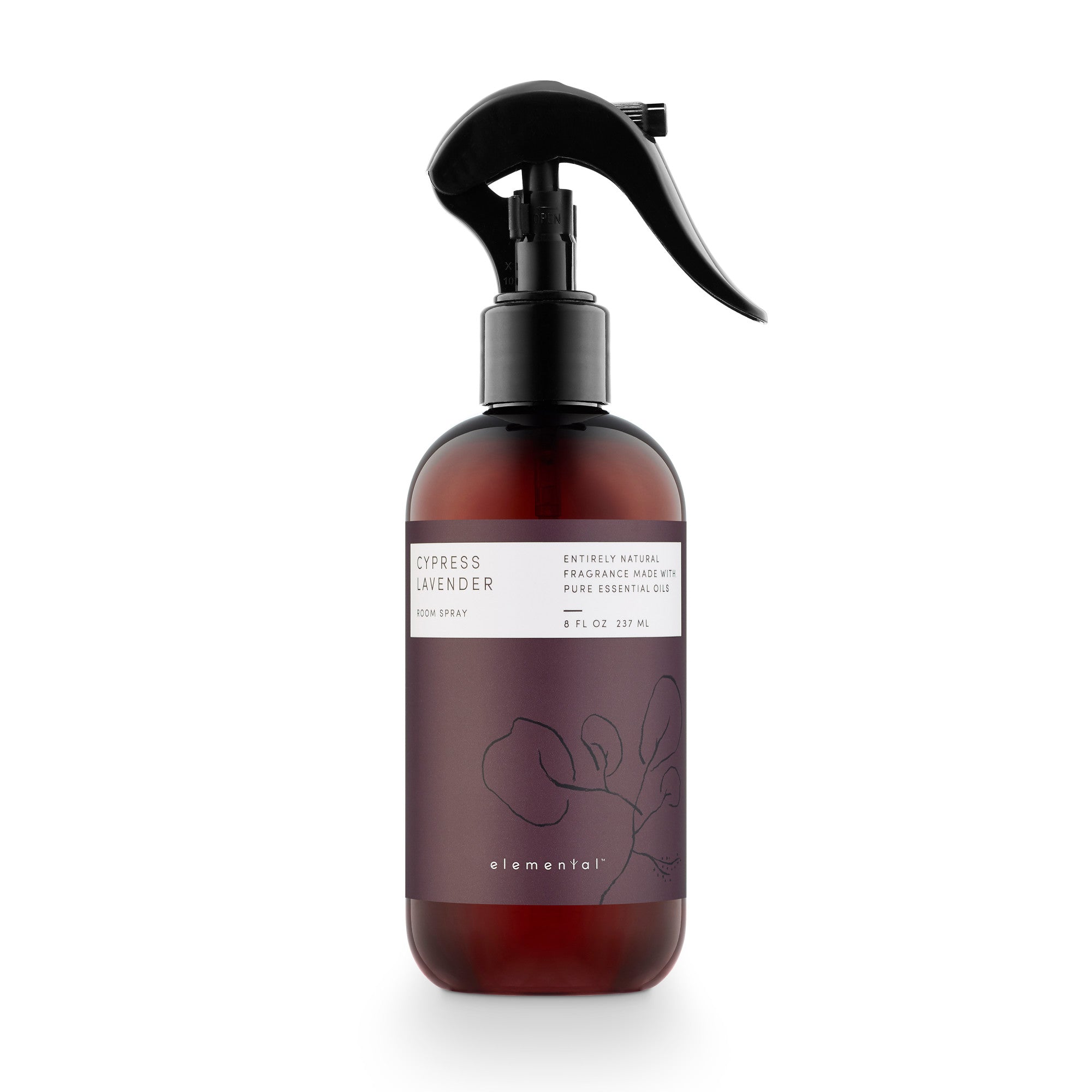 Natural Cypress Lavender Room Spray for Home & Office - Relaxing Aromatherapy Air Freshener for Bedroom, Bathroom, Yoga Studio & Spa