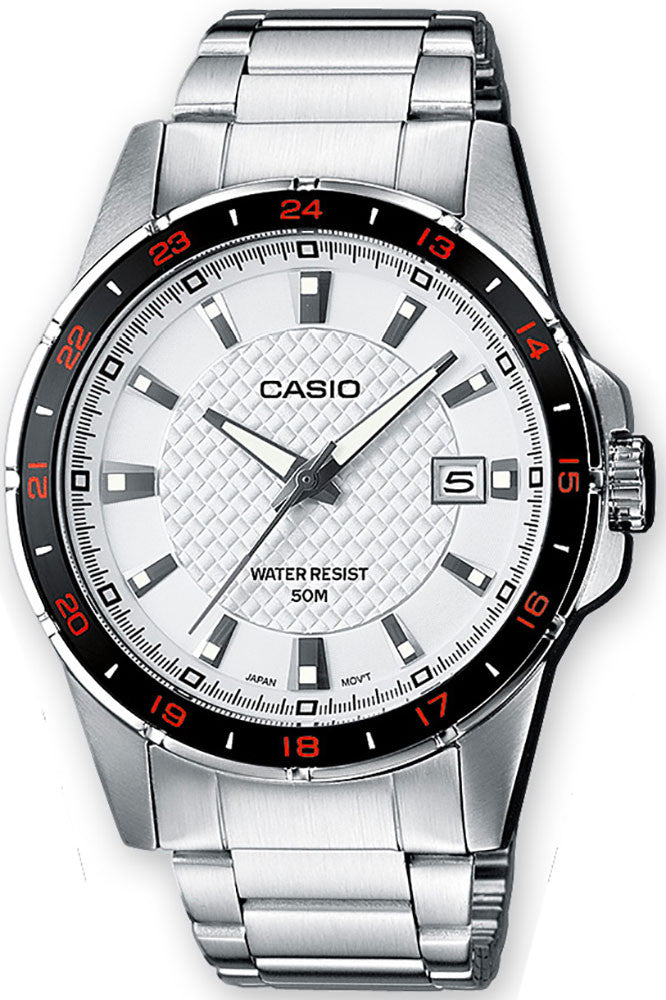 Casio MTP 1290D 7A Men's Analog Stainless Steel Wristwatch - Water Resistant Dress Watch for Business, Office & Formal Occasions