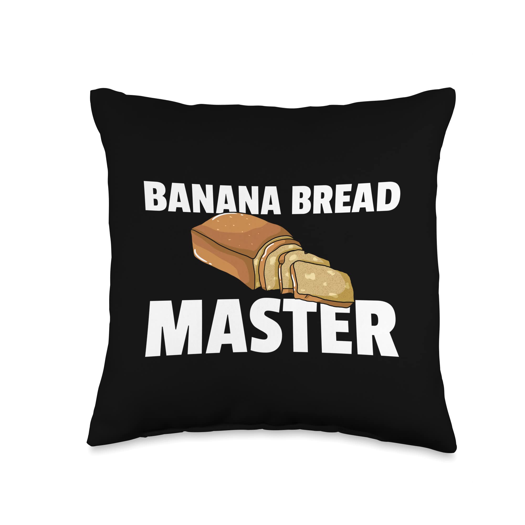 Banana Bread Maker Baker Throw Pillow 16x16 Inch Multicolor - Perfect for Kitchen Decor, Home Baking Gifts & Cozy Living Room Accessories