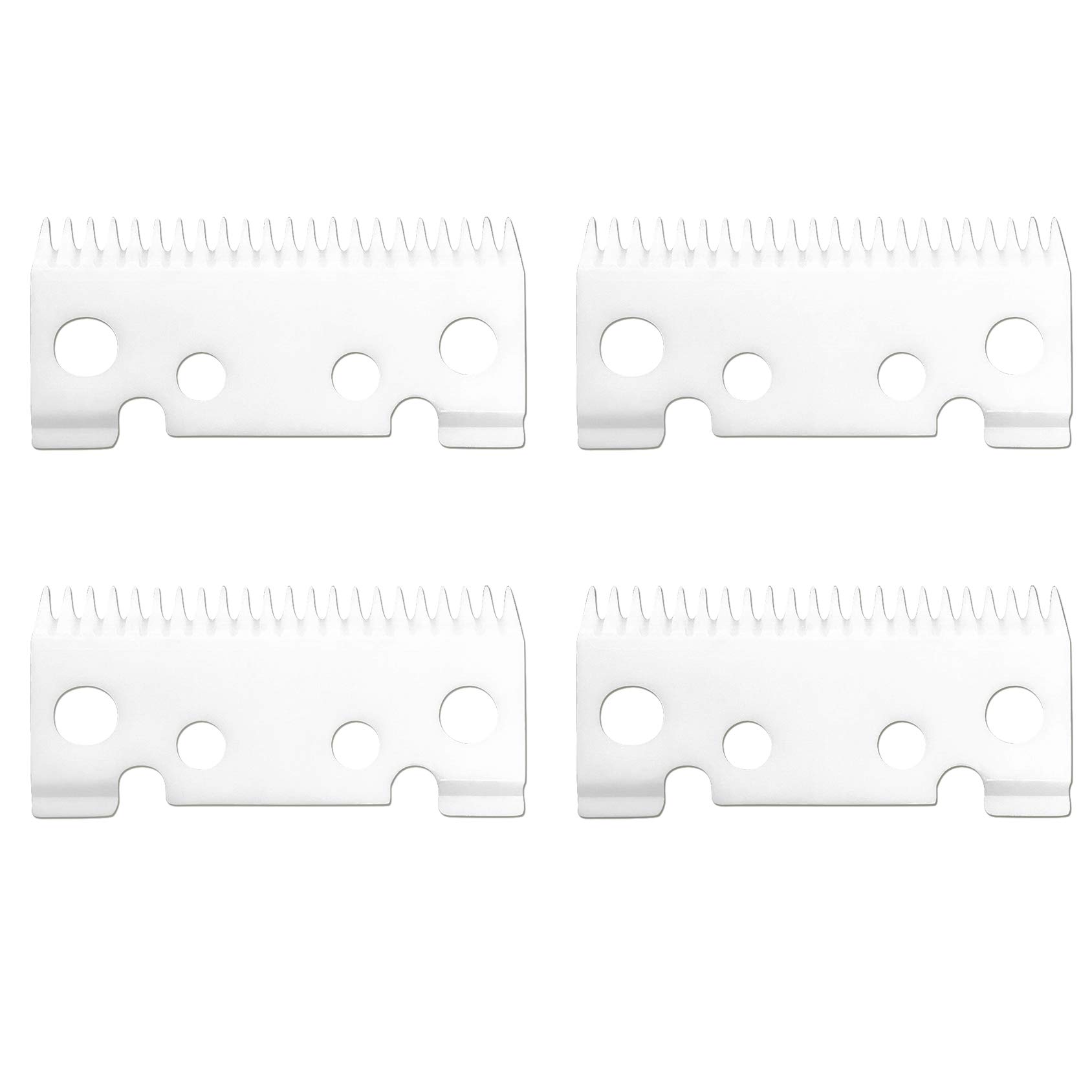 AIRERA Professional Ceramic Replacement Blades for Andis Master & Fade Master Hair Trimmers - Compatible with Andis Master Li Cordless Models (4-Piece Set, White) - Perfect for Barbershops, Home Haircuts & Professional Grooming