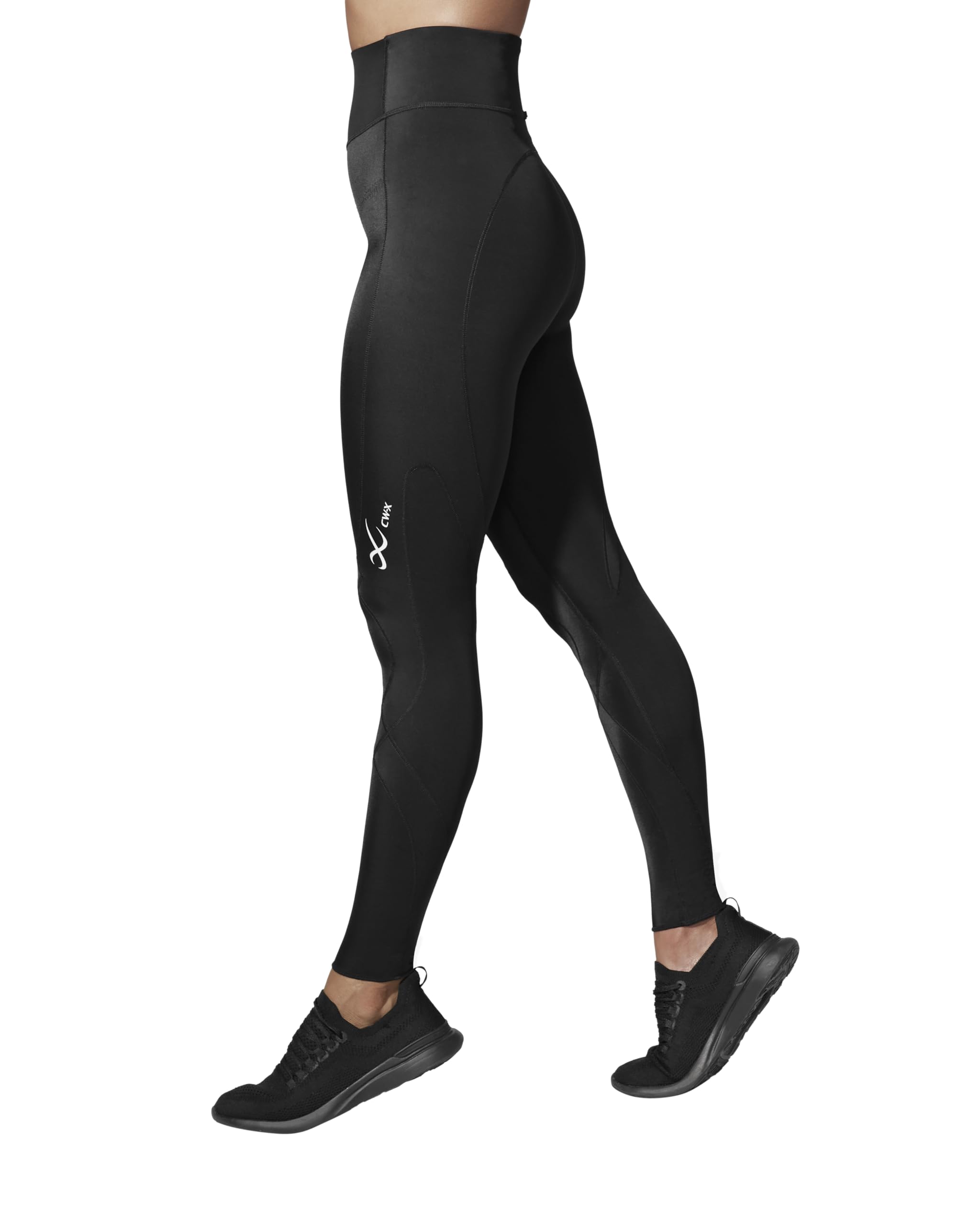 CW-X Women's Stabilyx 3.0 Joint Support 3/4 Capri Compression Tight - High-Rise Running Leggings with Back Phone Pocket - Perfect for Marathon Training, Gym Workouts & Outdoor Activities