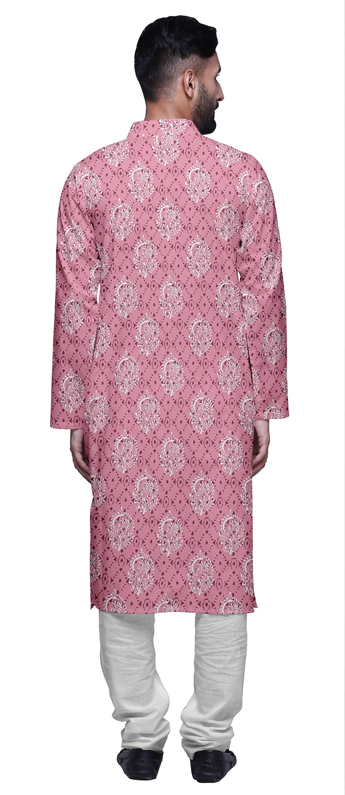 Atasi Designer Men's Printed Angrakha Kurta Pajama Set - Lightweight Summer Ethnic Wear for Festivals, Weddings & Casual Outings