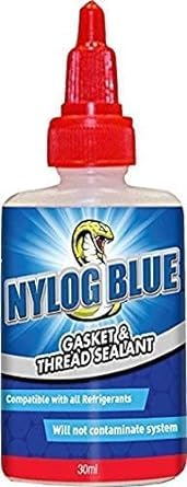 Nylog Gasket & Thread Sealant RT201B Blue or RT200R Red (30ml) - High-Performance HVAC Sealant for AC Units, Refrigerators & Plumbing Systems - 1 Pack