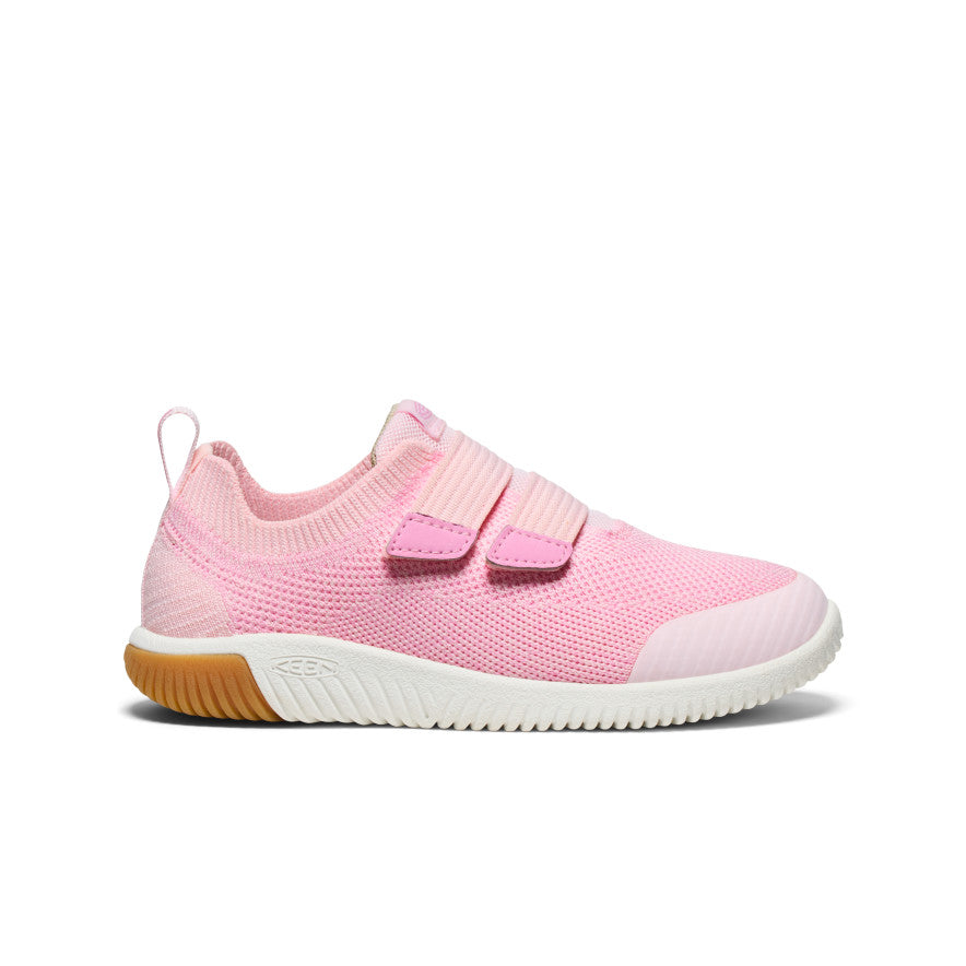 KNX Knit Double Strap Big Kids' Sneakers - Giggle Pink & Moonlite Mauve | Comfortable School Shoes for Girls, Playground & Everyday Wear
