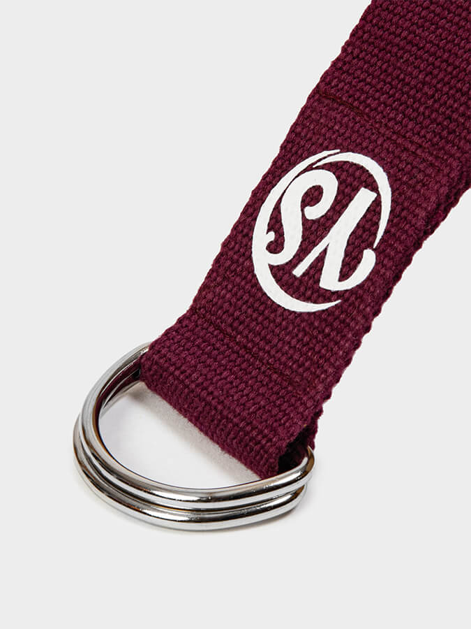 GOTS Certified Organic Cotton Yoga Belt with D-Ring - 2.5m (8.2ft) Stretchable Strap for Yoga, Pilates & Fitness - Perfect for Studio Practice, Home Workouts & Travel