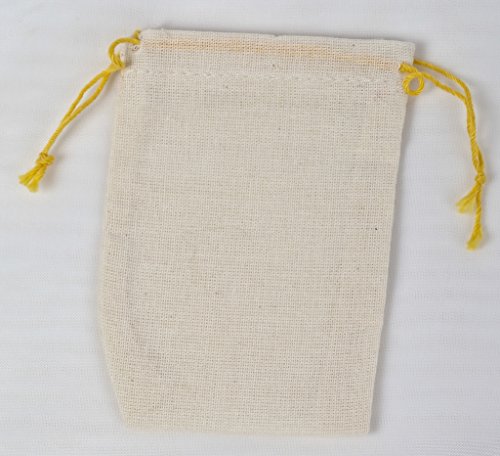 2.75x4 Inch (Pack of 100) - Yellow Drawstring