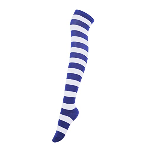1 Pair - Dark Blue and White Stripes
