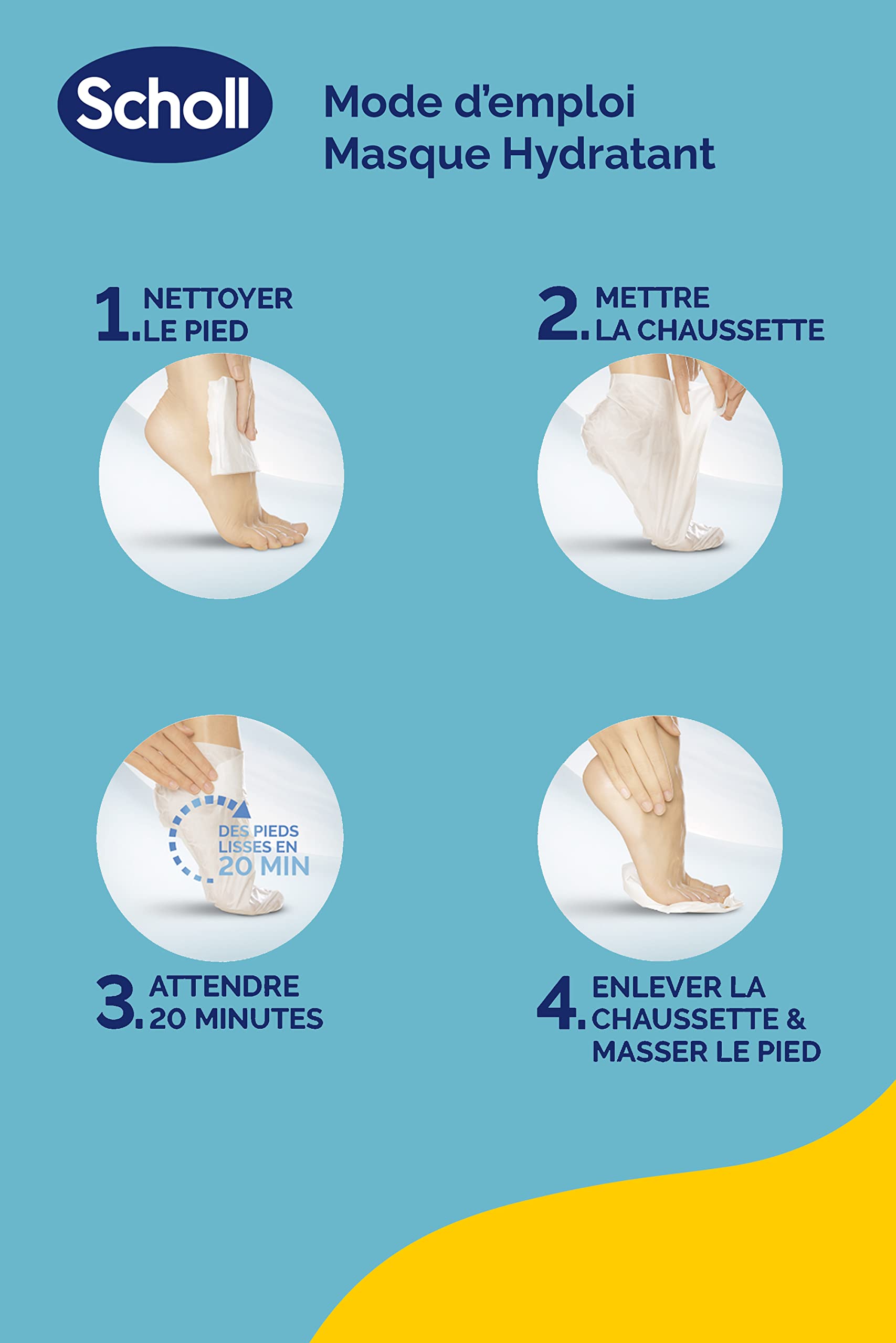 Scholl Exfoliating & Smoothing Foot Rasp with Hydrating Foot Mask & Nourishing Cream 75ml – Dry Cracked Heel Treatment for Soft Smooth Feet at Home Pedicure