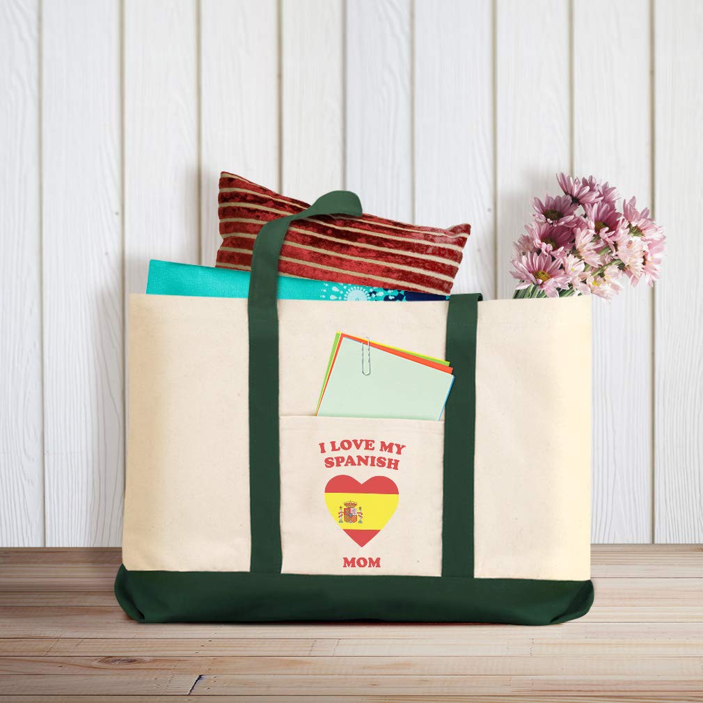 Stylish Canvas Shopping Tote Bag - Perfect Gift for Spanish Moms | Durable Beach Bags for Women | Ideal for Groceries, Travel & Beach Outings