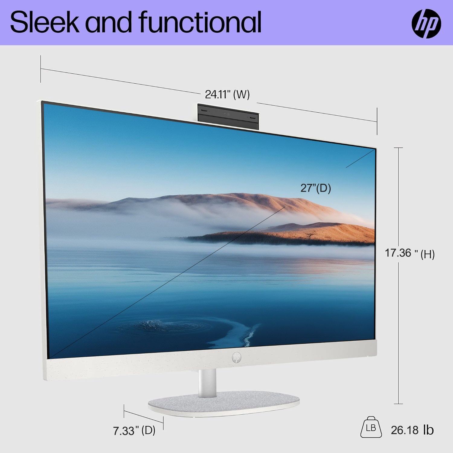 HP Essential 27 cr0000t All-in-One Desktop Computer - 27