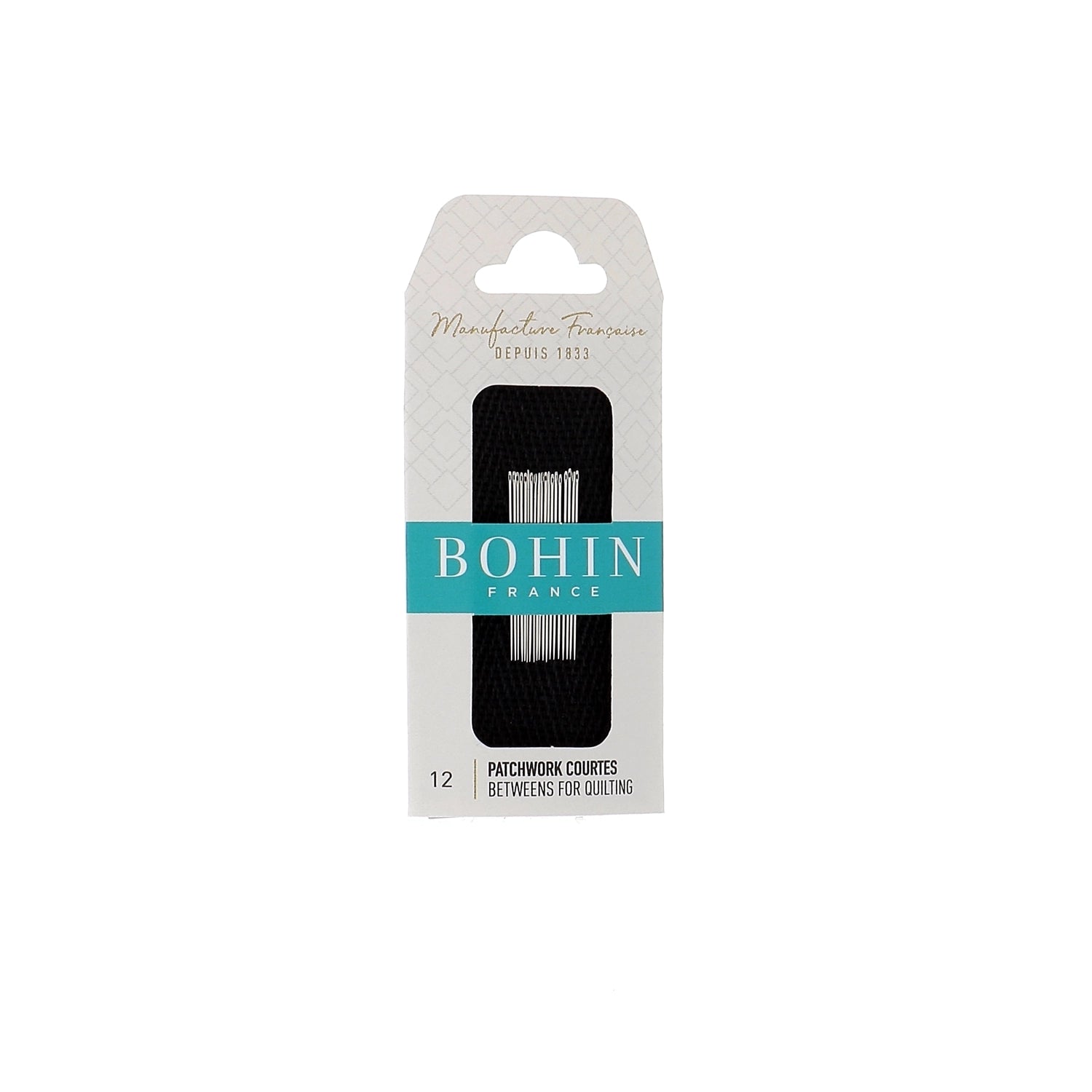 Bohin Betweens Hand Sewing Needles - Premium Sharp Needles for Quilting, Embroidery & Fabric Crafts - Perfect for DIY Projects & Professional Tailoring