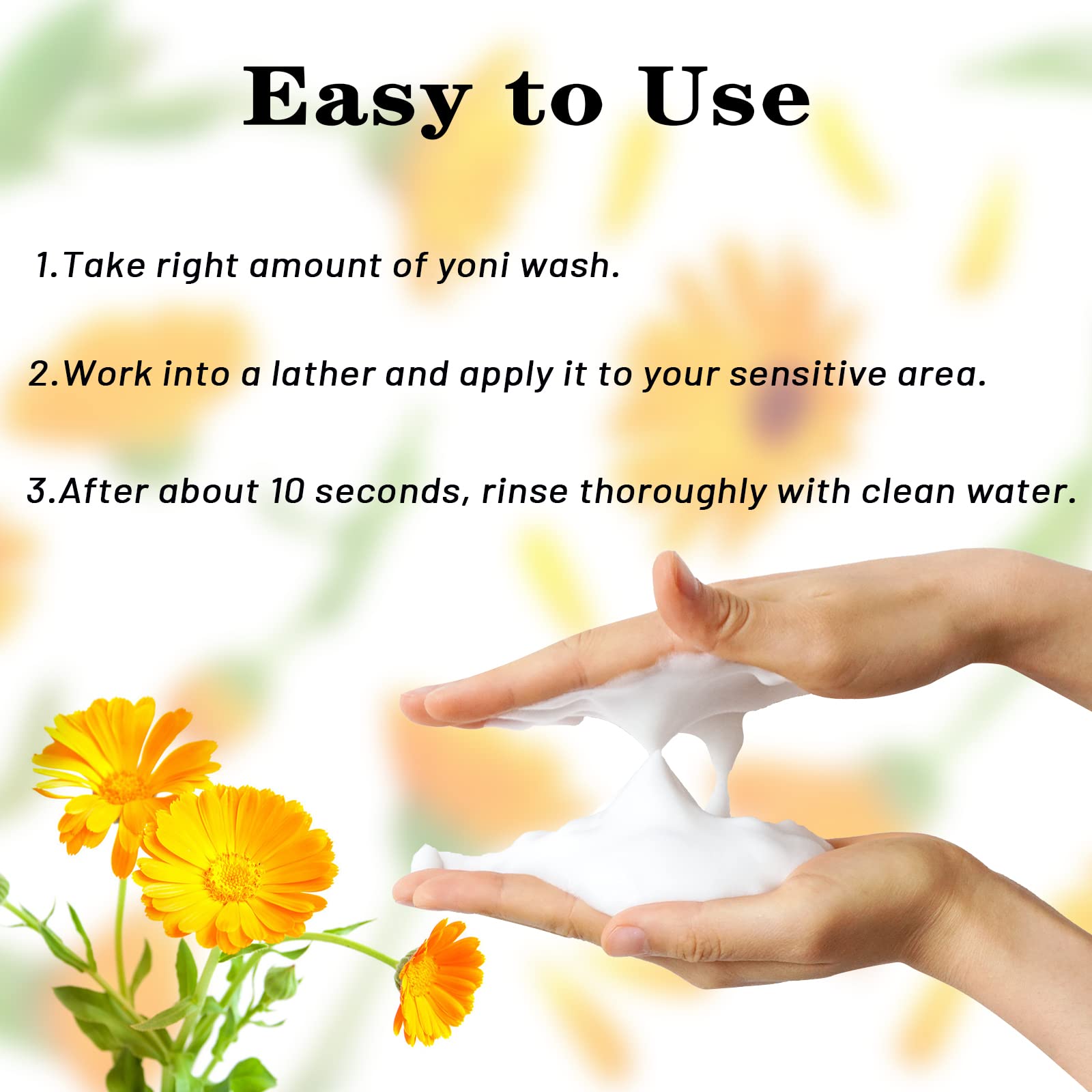 Organic Feminine Wash for Sensitive Skin | pH Balanced Intimate Cleanser with Calendula & Apple Cider Vinegar | Gynecologist Approved Vaginal Wash for Odor Control & Hygiene | 8.5 fl.oz | Perfect for Daily Use, Post-Workout & Travel