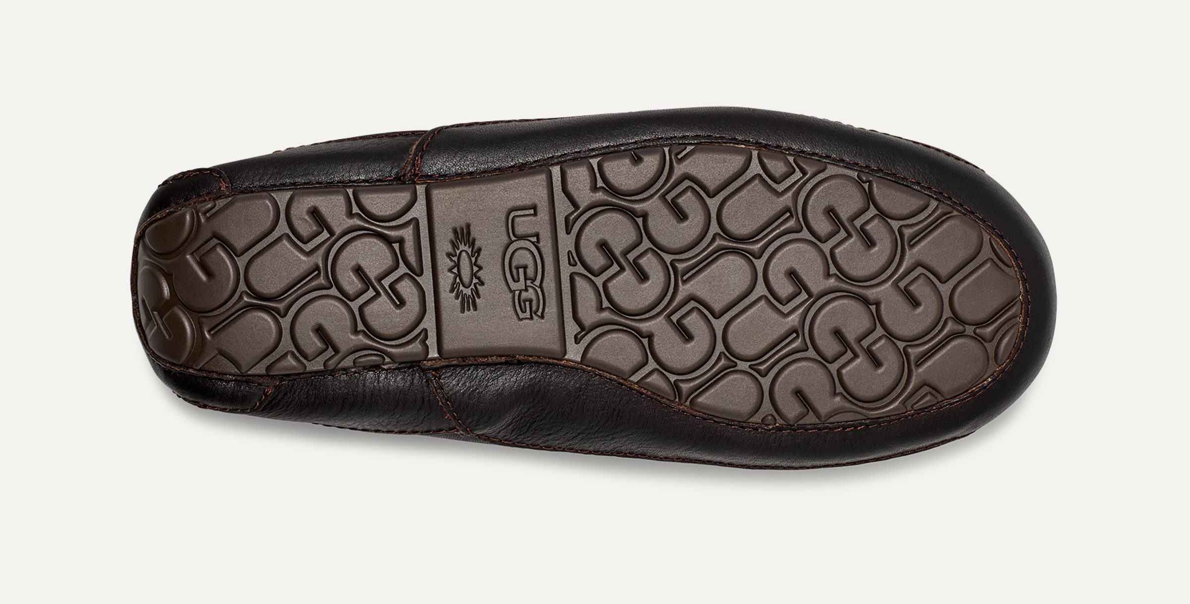 UGG Ascot Leather Slippers for Men - Comfortable Indoor/Outdoor House Shoes - Perfect for Relaxing at Home or Quick Errands