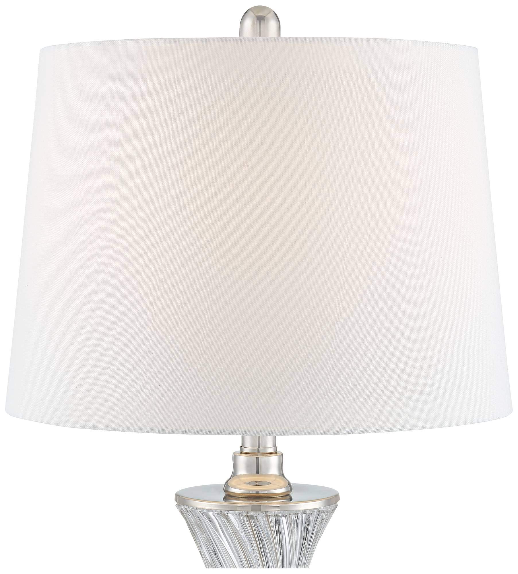 Regency Hill Luca Modern Table Lamps Set of 2 - 25.5
