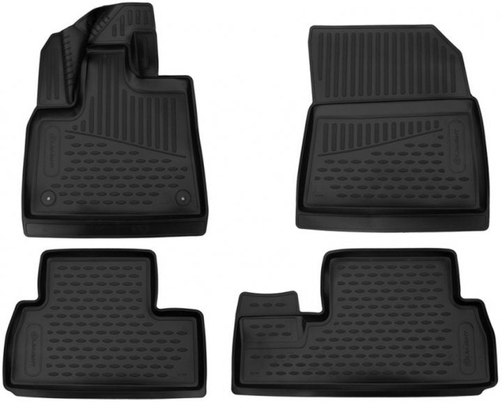 3D Rubber Floor Mats for Nissan Navara & X-Trail (2013-2022) - 6 Piece Set - EXP.ELEMENT3D02143210 - All-Weather Protection & Easy Cleaning for SUVs & Trucks