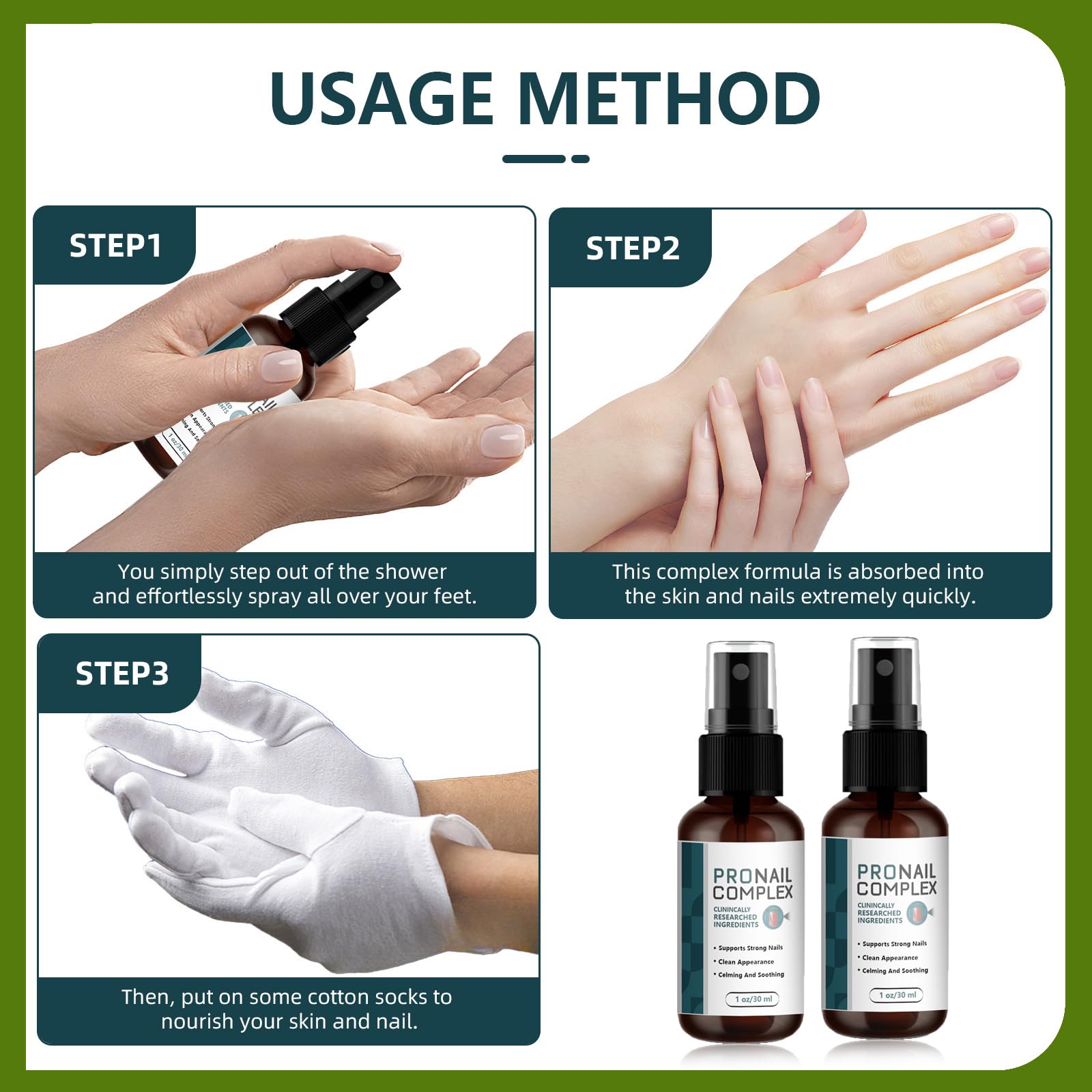 ProNail Complex Spray - Nail Repair Oil for Damaged & Brittle Nails - Strengthens & Hydrates Cuticles - 1 Bottle (0.5 fl oz) - Perfect for Salon Use & At-Home Nail Care