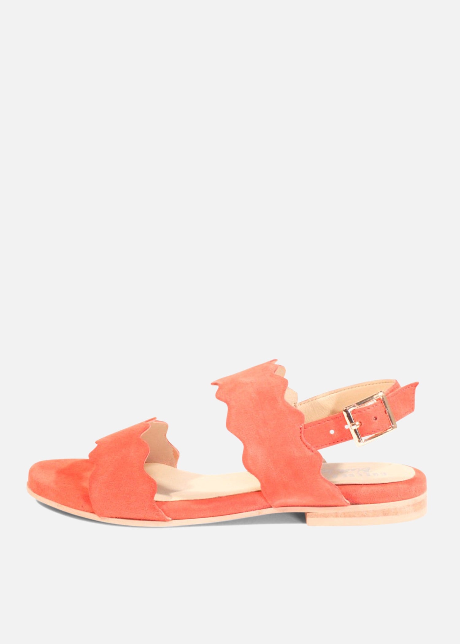 Jarden Suede Scallop Sandals - Women's Comfortable Summer Casual Shoes for Beach, Vacation & Outdoor Wear