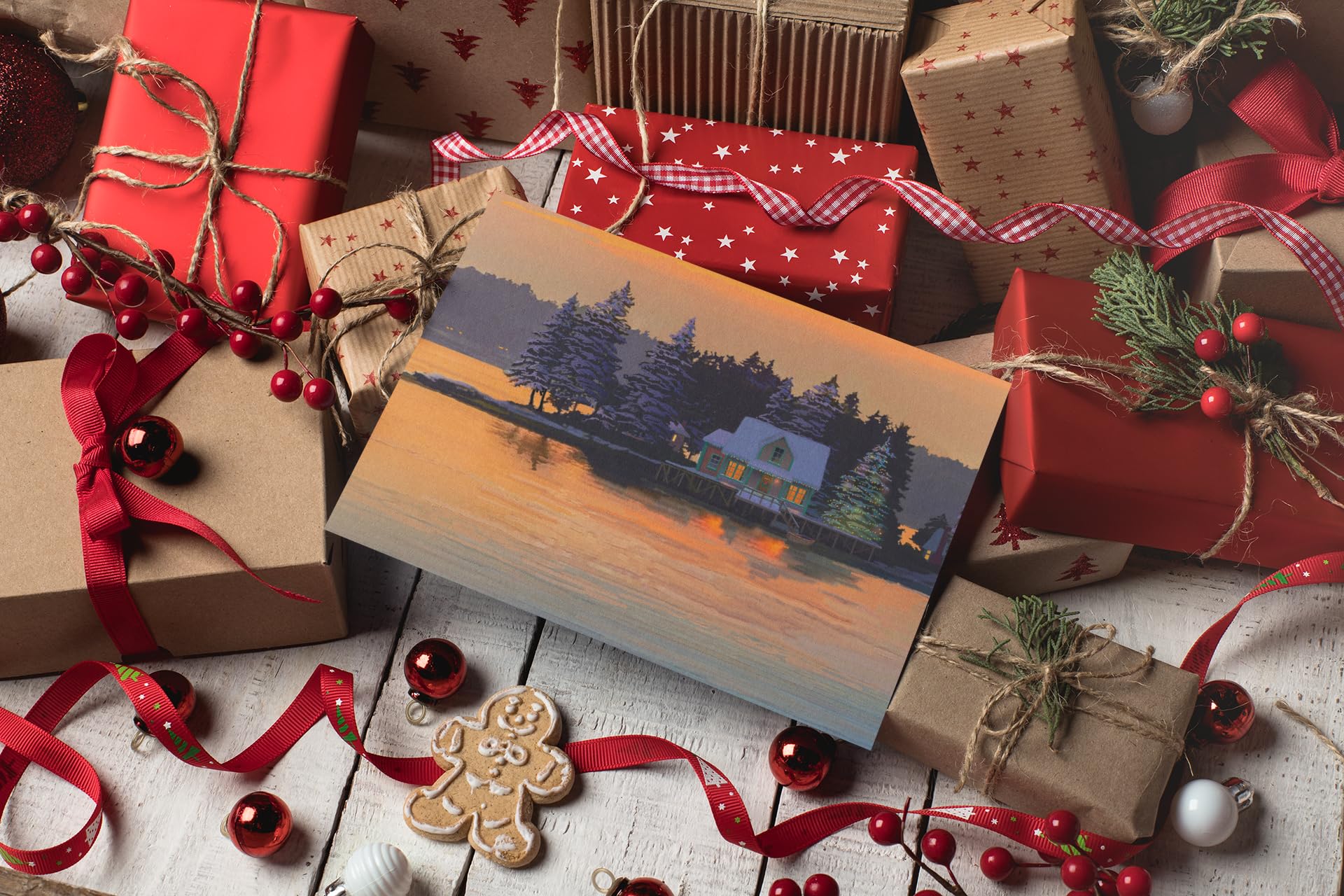 Stonehouse Collection - 18-Pack Christmas Greeting Cards with Envelopes | Bulk Holiday Cards for Family & Friends | Perfect for Office Parties, Gift Exchanges & Seasonal Mailings