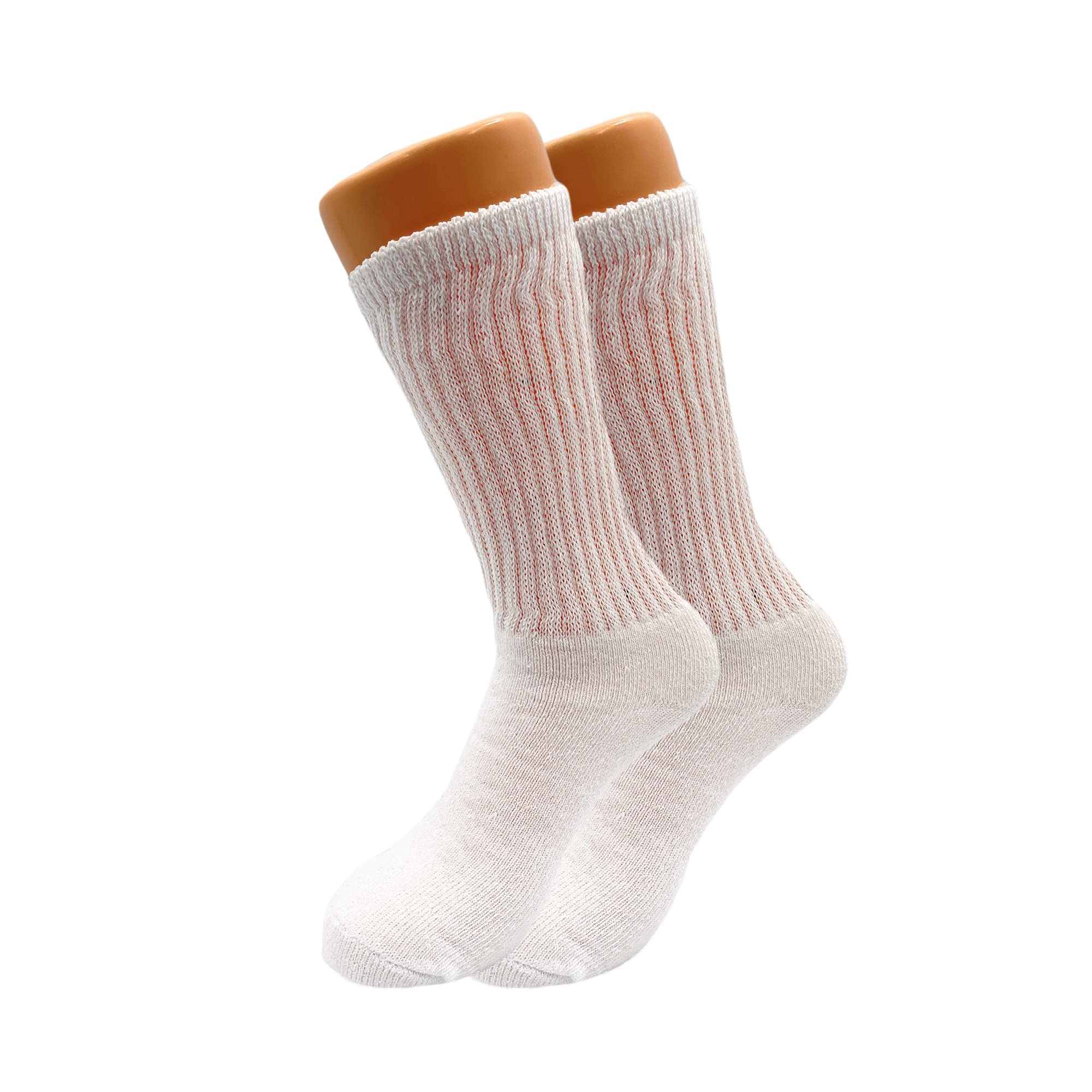 Premium American-Made Women's Cotton Mid-Calf Crew Socks - 3-Pack Cushioned Comfort for Work, Hiking & Everyday Wear
