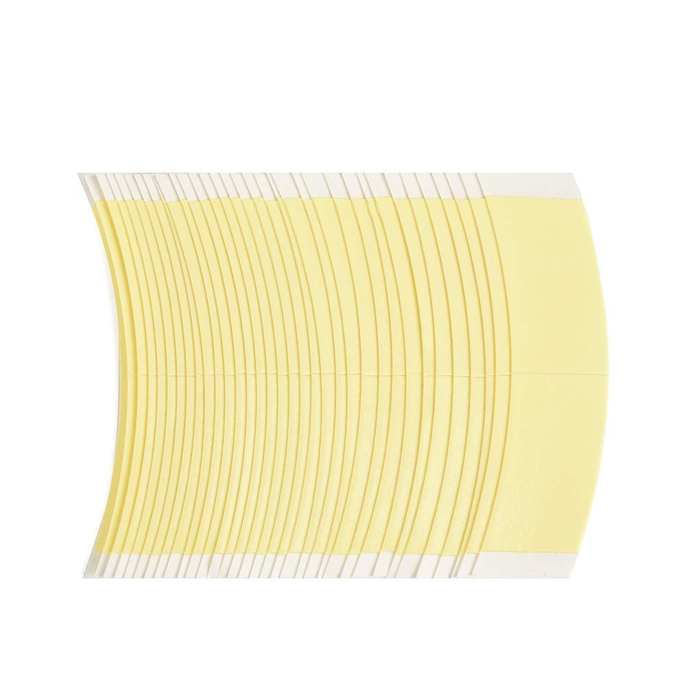 CREATE BEAUTY Lace Front Wig Tape - 36 Pieces Waterproof Strong Hold Double Sided Adhesive for Wigs (Yellow) | Secure All-Day Wear for Cosplay, Daily Use & Special Occasions