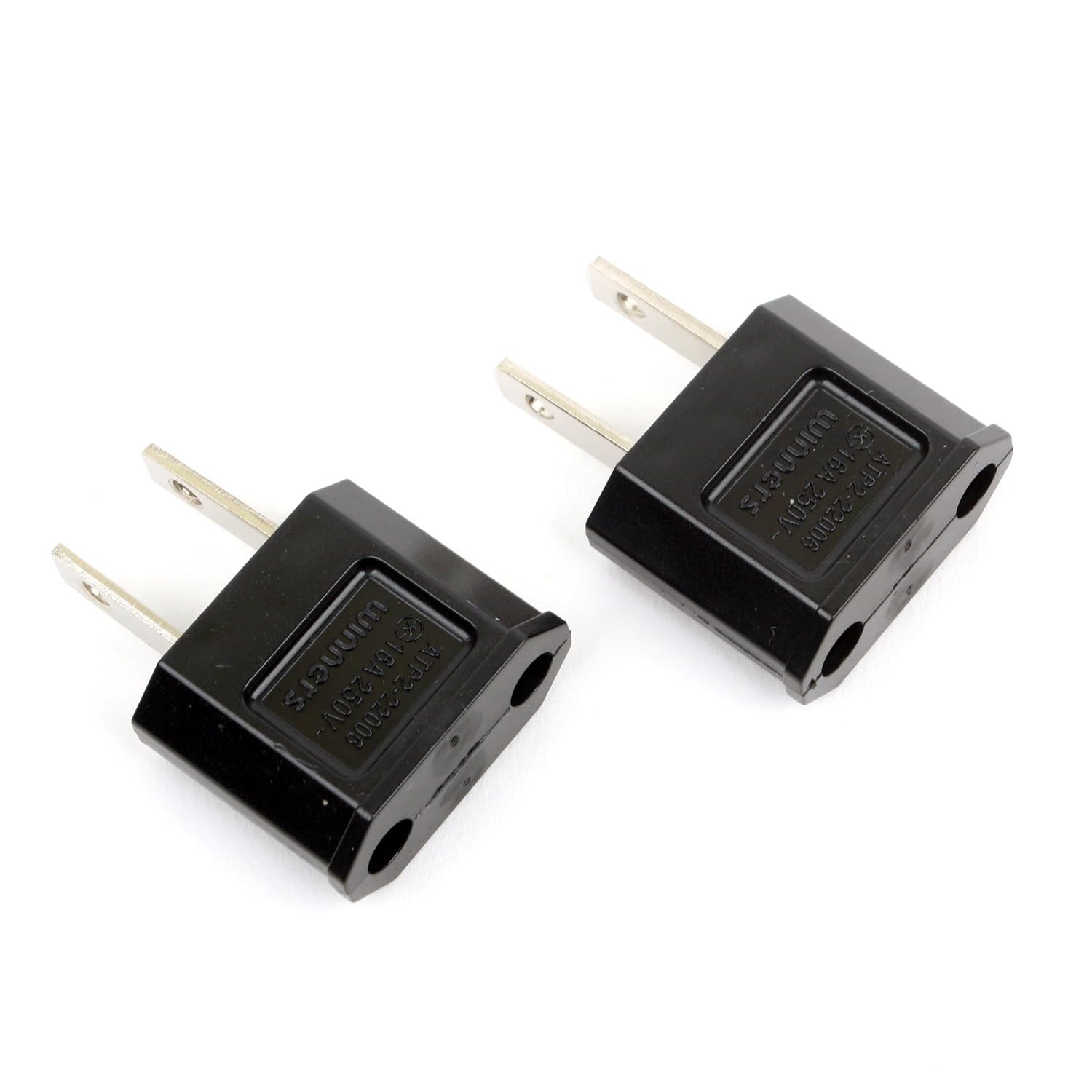 220V to 110V Travel Power Adapter Converter - US Plug for Korea Appliances (2-Pack) - Perfect for Charging Phones, Laptops & Small Electronics During US Travel