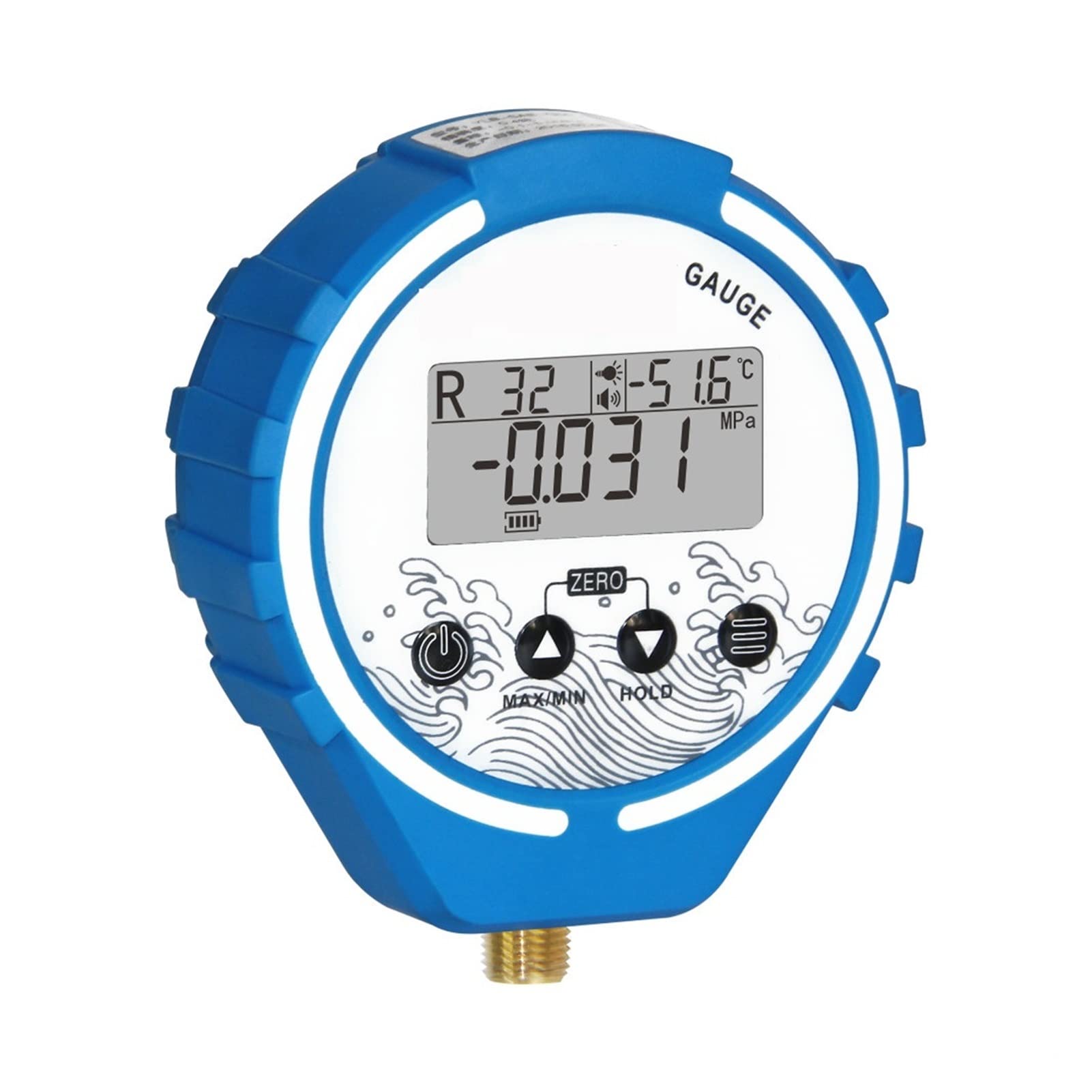 **Digital Pressure Gauge Manifold - HVAC Refrigeration Tester with Vacuum Meter & Temperature Sensor | Accurate HVAC/R Diagnostics | Ideal for AC Repair, Refrigerant Charging & System Maintenance (Model: YLB-SAB-G50L, Color Options Available)**