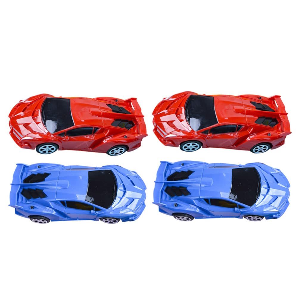 ibasenice 4-Piece Friction Powered Construction Toy Cars Set - Pull Back Vehicles for Kids, Adorable Push Cars for Toddlers - Perfect for Indoor Play, Birthday Gifts & Early Learning Development